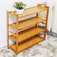 Rak Kasut Kayu Buloh 4 tingkat 5 tingkat / Shoe Rack Bamboo Wooden 4 Tiers 5 tiers