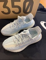🎇全新特惠adidas originals Yeezy Boost 350 V2 "cloudwhite"Cloud White 低幫休閒鞋 男女同款 冰藍色