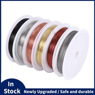 6 Pack Jewelry Beading Wire for Jewelry Making Supplies and Craft (24 Gauge)