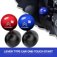 Car One Touch Start Button Protective Cover Pull Lever Handle Start Stop for Citroen C1 C3 C4 C5 C6 