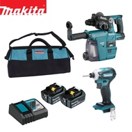 MAKITA 牧田 18V充電式無刷衝擊起子機/鎚鑽超值雙機套裝組DLX2468 (DTD172+DHR242)｜023005650101