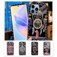 Casing for iPhone 14 13 12 11 PRO MAX XS MAX SE2 iPhone11 6S 7 8 iPhone7 iPhone8 iPhone6S PLUS Tide Brand Ethnic Style Cover Luxury Square Shockproof Phone Case