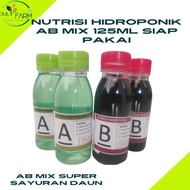 Nutrisi Hidroponik AB Mix Botol Siap Pakai 125ml Sayur