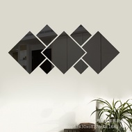 Wall Stickers Diamond Combination Mirror Mirror Wall Stickers with Adhesive Wall Stickers