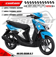 Decal Sticker Yamaha MIO GEAR 125 Fullbody - Dekal GEAR 125 Desain D5 006