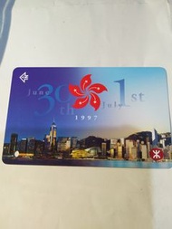 香港地鐵 mtr 地鐵車票 地鐵紀念票 香港回歸紀念
