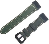 Quick Fit Genuine Leather Watchband 22/26mm For Garmin Fenix 6X Pro / 5X Plus/6 Pro 5/3/3HR bracelet MARQ Watch Band Strap