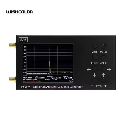 Wishcolor SA6 6GHz Spectrum Analyzer Signal Generator RF Signal Source Wi-Fi 2G 3G 4G LTE CDMA GSM B