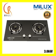 Milux MGH-348 Premium Tempered Glass Built-in Glass Stove Hob  MGH348  Dapur Gas Cooker Stove