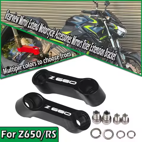 For Z650 Z650RS Z 650 Z 650RS 2017-2024 10mm 8mm Rearview Mirror Extend Motorcycle Accessories Mirro