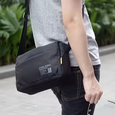 FIDO DIDO Crossbody Bags Fashion High-density Oxford Waterproof Wear-resistant Hardware Zipper Anti-