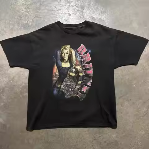 Vintage 2001 Britney Spears Singer Family Black S 5XL T Shirt TT377