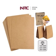 Kraft Paper / Brown Kraft Paper / Kertas Karft Coklat - A4/A3/12"x18" | 50 PCS | 120Gsm/125Gsm/175Gs