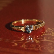 18K金海藍寶石心形戒指 18K Gold The Aquamarine Heart Ring