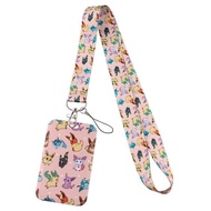 sell well oiqwurs312 - ♣ Anime Pokemon Eevee Gengar Lanyard for Keys ID Credit Bank Card Cover Badge