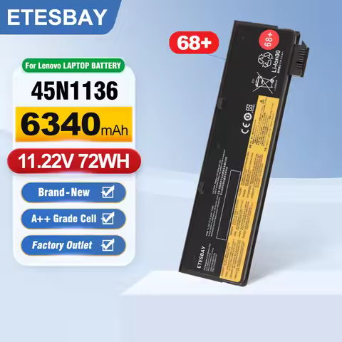 ETESBAY 45N1136 Laptop Battery For Lenovo Thinkpad X270 X260 X240 X250 T450 T470P T450S T440S K2450 