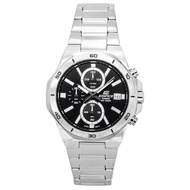 [Creationwatches]  Casio Edifice Classic Standard Chronograph Analog Black Dial Quartz EFV-640D-1A 1