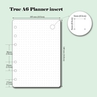 True A6 planner inserts - 120gsm - 40 sheets