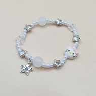 JG28 HK Star Charm Bead Bracelet fashion Newspaper Style Bracelet