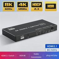8K HDMI 2.1 5 in 1 out Switch Splitter 120Hz 5-port HDMI 4K 120Hz Splitter Switcher CEC 48gbps HDMI