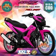 BISA COD. STIKER DECAL SONIC 150 R FULL BODY STIKER MOTOR HONDA SONIC POLOSAN