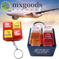 MXGOODS EGPWS Warning Simulator, 737 Airbus Highly Simulated Pilot Keychain, Portable Plastic Pendan