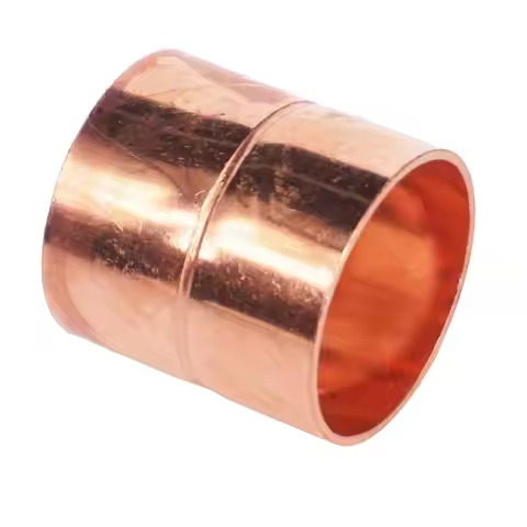 Inner Diameter 6.35-54mm Equal Straight Pure Copper End Feed Welding Pipe Fitting Refrigerator Air C