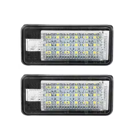 22PCS LED Number Plate Light For Audi A3 A4 A6 A8 Q7 RS4 RS6 No Error License Plate Lights Canbus Er