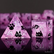 Haxtec DND Dice Set Sharp Edge Resin Dice Set with Dice Case, D and D Dice, Polyhedral D&D Dice for 