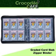 PSA BGS Graded Card Slab Binder PU Leather Zipper Album TCG