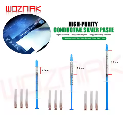 RELIFE HW31 Conductive Silver Paste 0.2ML/0.5ML/1.0ML for Circuit Board Repair Cable Mobile Phone Ca