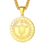 [Clearance] U7 Pewter Talisman for Honor and Riches Pendant Necklace Stainless Steel Goddess Wiccan 