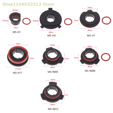 1PC Car LED Headlight Bulb Base H1 H4 H7 H11 9005 9006 9012 High Temperature Automobile LED Lamp Chu