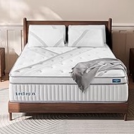 King Size Mattress, Lechepus 14Inch King Mattress in Box, Medium Plush Hybrid Mattress with Memory F