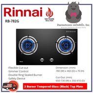 Rinnai RB-782G 78cm FlexiHob 2 Burner Built in Glass Gas Cooker-Hob | FREE Replacement Installation