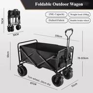 [Ready Stock in SG] Foldable Outdoor Wagon/Picnic stroller/Outdoor trolley/Trolley cart/Camping Wagon