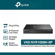 TP-Link | VIGI | NVR1008H-8P | 8 Channel | PoE+ | Network | Video | Recorder | NVR