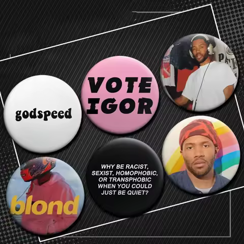Godspeed Golf Blond Poster Art Print Blonde Aesthetic Vote Igor Button Pin Creative Character Brooch