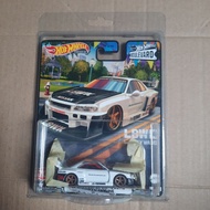 HOT WHEELS PREMIUM LBWK ER34 NISSAN SKYLINE