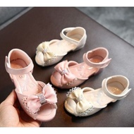 PRINCESS HALF SHOES RIBBON (PINK) girl toddler shoes sandal