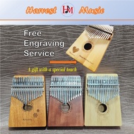 Beginner Kalimba 17 Keys with Free Engraving and Kalimba Workshop
