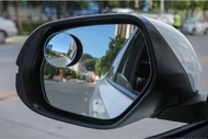 鬼佬倉 - 兩件裝汽車盲點後視鏡：大廣角無邊框設計 360°輔助反光鏡 高清反光效果 便捷黏貼安裝 提供全方位視野 確保行車安全