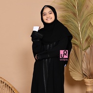 Elara | Jetblack Quadrilateral Khimar Adna Qids