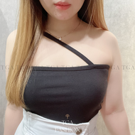 You Rib Tank Top | Tanktop Crop Tali Silang | TGA Fashion Grosir