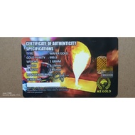 Gold Bar 1g&999.9&Jewelerry