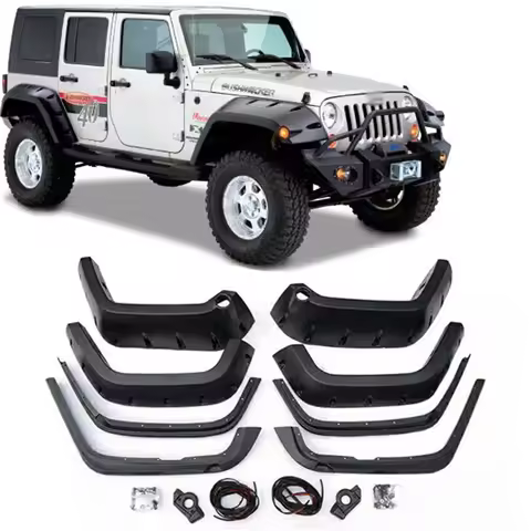 4X4 Off Road Mud Guard Fender Flare For Jeep Wrangler JK 2007 2008 2009 2010 2012 2013 2014 Fender W