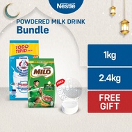 [FREE RAMADAN LAMP] Milo Powdered Choco Malt Milk Drink 1kg and Bear Brand Fortified Powdered Milk D