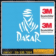 RALLY DAKAR DECAL REFLECTOR STICKER