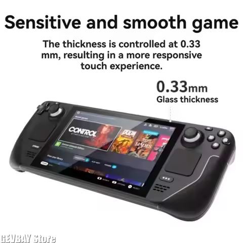 7 Inch 9H Tempered Glass Screen Protector For Steam Deck Anti Scratch Clear Gaming Accessory 2Pcs
