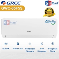 AC GREE 1/2 PK INVERTER GWC-05F5S / 05F5S SMART CLEAN FAST COOLING 